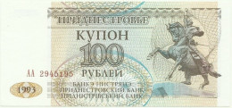 Transnistria ( Moldova ) - 100 Rublei - 1993 ( 1994 ) - Pick: 20 - UNC. - Moldavie