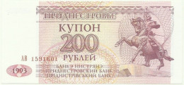 Transnistria ( Moldova ) - 200 Rublei - 1993 ( 1994 ) - Pick: 21 - UNC. - Moldavia