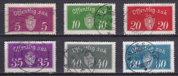 NO601C – NORVEGE - NORWAY – 1933 – COAT OF ARMS – SC # O10a19a USED 8 € - Service