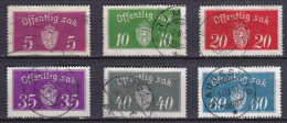 NO601C – NORVEGE - NORWAY – 1933 – COAT OF ARMS – SC # O10a19a USED 8 € - Servizio