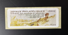 France 2010 Vignette ATM LISA Joyaux Philatéliques 0,90 Lettre Prioritaire Neuve ** RARE - 2010-... Illustrated Franking Labels