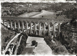 ROQUEFAVOUR (13) Vue Aérienne Aqueduc Construit Entre 1842 Et 1847, Cpsm GF (ptits Plis Angles Hauts) - Roquefavour