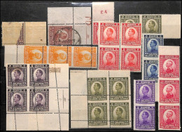 1921 27 Stamps Accumulation Of The "American" Issue With Different Errors And Different Quality. - Used Stamps