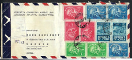 CUBA Ca.1948: LSC De Habana à Genève (Suisse) - Storia Postale