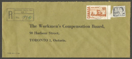 1970 Registered Cover 56c CDS Centennial Niagara Falls Ont To Toronto Ontario - Postgeschichte