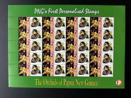 Papua New Guinea PNG 2007 Mi. 1244 Personalized Michael Jackson Music Musik Musique Singer Chanteur Orchids Flowers - Orchidées