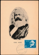Bulgarie 1953 Y&T 753. Carte Maximum. Karl Marx - Karl Marx