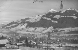 E2577) Wintersportplatz KITZBÜHEL  - Hahnenkammbahn Gegen Kitzbüheler Horn - Tirol - Seilbahn - Verschneite Ansicht ALT - Kitzbühel