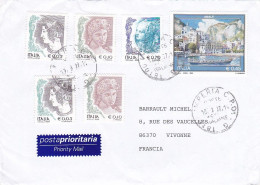 Italie--2007 -Lettre De IMPERIA Pour VIVONNE (France) --composition De Timbres..cachets - 2001-10: Storia Postale