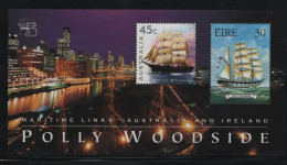 Australia 1999 MNH Sc 1729b Polly Woodside Joint Ireland Sheet Of 2 - Ungebraucht