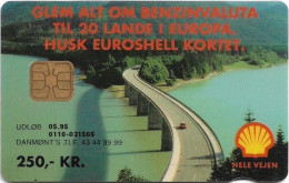 Denmark - Danmønt - Shell - DD033A - Exp.05.1995, 250Kr. 1.235ex, Used (Common Expiry Date) - Denemarken