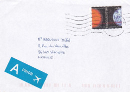 Belgique--2004 -Lettre De VERVIERS  Pour VIVONNE (France) --timbre Climatologie Seul Sur Lettre - Brieven En Documenten