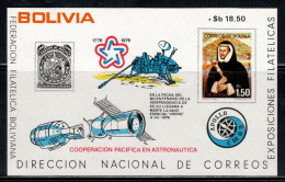 Bolivia 1976 Mi# Block 72 ** MNH - United States Bicentennial / Space - Südamerika