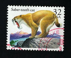 1996 Saber-toothed Cat  Michel US 2738 Stamp Number US 3080 Yvert Et Tellier US 2513 Stanley Gibbons US 3213 Used - Oblitérés