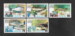 SD)2008 CUBA  FROM THE FISH SERIES, SILVER CARP, BIG-HEAD CARP, WHITE-LEG SHRIMP, CHINESE CARP, SHARP-TOOTH CATFISH, 5 M - Other & Unclassified