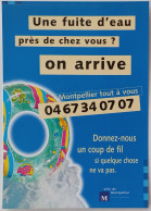 BOUEE / Fuite Eau On Arrive - Carte Publicitaire - Nuoto