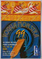 RAME / CULTURES MEDITERRANEENNES - Rameur Dans Canoe - Carte Publicitaire VOGUA MONSTRA 1999 - Canottaggio