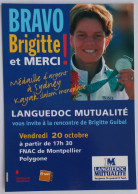 KAYAK - Brigitte GUIBAL - Médaille Argent Jeux Olympiques Sydney 2000 - Carte Publicitaire Languedoc Mutualité - Canottaggio