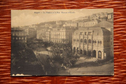 ALGERIE - ALGER : Le Théâtre Et La Rue Dumont D'Urville - Algiers