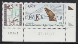 2005 French Southern And Antarctic Territory TAAF Retour De Francais Penguins Maps Complete Set Of 1 + Tab MNH - Ungebraucht