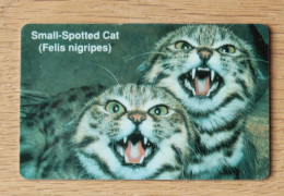 Namibian Telecom Phonecard NMB16 Small Spotted Cat, With Dashed Zero In Good Used Condition, Only For Collection Purpose - Namibië