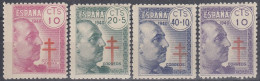 ESPAÑA 1940 Nº 936/939 NUEVO SIN FIJASELLOS - Unused Stamps