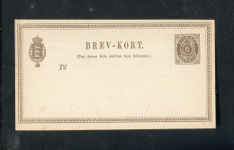 "DAENEMARK" 1875, Postkarte Mi. P 9 ** (5562) - Postal Stationery