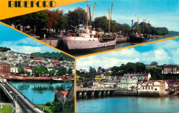 Postcard United Kingdom England Bideford Ships - Clovelly