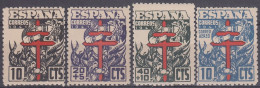 ESPAÑA 1941 Nº 948/951 NUEVO SIN FIJASELLOS - Nuevos