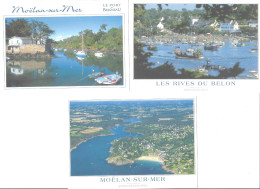 MOELAN SUR MER  LOT DE 3  CARTES            ****            A SAISIR **** - Moëlan-sur-Mer