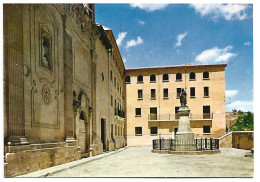 PLAZA DE LAS ESCUELAS PIAS Y MONASTERIO A SAN JOSE DE CALASANZ.-  PERALTA DE LA SAL - HUESCA.- ( ESPAÑA ) - Huesca