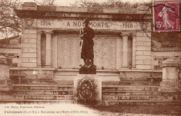 Palaiseau Monument Aux Morts De La Grande Guerre Militaria Patriotique Propagande Honneur à Nos Soldats Conflit - Monuments Aux Morts