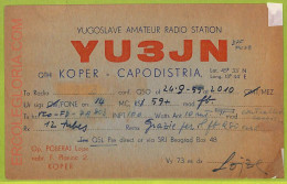 Ae8028 - RADIO CARD - SLOVENIA - Capodistria - AS IS - Radio