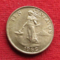 Philippines 10 Ten Centavos 1962 KM# 188 *VT Filipinas Pilipinas Fillippijnen Filippine - Filippine