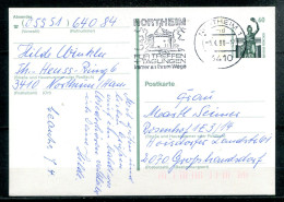 REPUBLIQUE FEDERALE ALLEMANDE - Ganzsache (Entier Postal) Michel P 141 (Northeim Für Treffen Tagungen) - Postkarten - Gebraucht