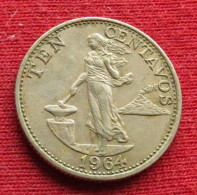 Philippines 10 Centavos 1964 KM# 188 *V2T Filipinas Pilipinas Fillippijnen Filippine - Filippine