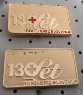 Red Cross RK Slovenije 130 Years Slovenia Ex Yugoslavia Pins - Médical