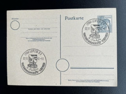 GERMANY 1947 POSTCARD LEIPZIG 02-11-1947 DUITSLAND DEUTSCHLAND SST VOLKSSOLIDARITAT - Postal  Stationery