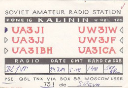 AK 195648 QSL Card - USSR - Kalinin - Radio Amateur