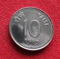 India 10 Paise 1989 H KM# 40.1 *VT Inde Indien Indies - Inde