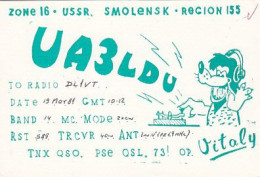 AK 195658 QSL Card - USSR - Smolensk - Radio Amateur