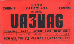 AK 195662 QSL Card - USSR - Yaroslavl - Radio Amateur