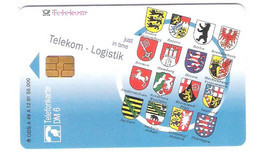 Germany  - A 49A/91 - Aufbau Logistik Im Osten - Wappen - Mint - A + AD-Series : Werbekarten Der Dt. Telekom AG