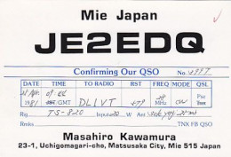 AK 195693 QSL Card - Japan - Mie - Matsusaka City - Radio Amateur