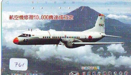 TELECARTE JAPON * MILITAIRY AVION  (761)  Flugzeuge * Airplane * Aeroplano * PHONECARD JAPAN * ARMEE * LEGER VLIEGTUIG - Esercito