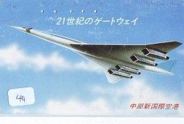 Télécarte Japon * Avion * 290-15574  * CONCORDE (44)  Air France - Japan Air Plane Phonecard * Aeroplani Aeroplanos - Airplanes