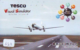 TELECARTE JAPON * MILITAIRY AVION  (689)  Flugzeuge * Airplane * Aeroplano * PHONECARD JAPAN * ARMEE * LEGER VLIEGTUIG - Army