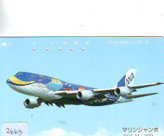 Télécarte  JAPON * VLIEGTUIG *  (2663)  AVIATION * AIRLINE Phonecard  JAPAN AIRPLANE * FLUGZEUG - Flugzeuge