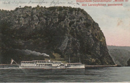 AK Doppeldeck-Salondampfer Willem III Den Loreleyfelsen Passierend - Niederländische Dampfschiff-Rhederei - 1910 (66848) - Steamers