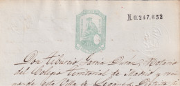 1875-PS-27 ESPAÑA SPAIN REVENUE SEALLED PAPER PAPEL SELLADO 1875 SELLO 10mo.  - Fiscales